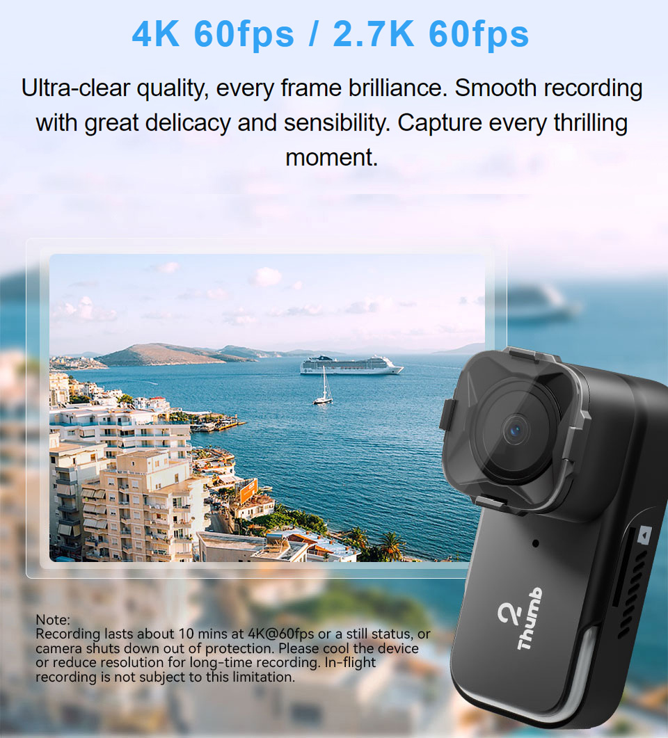 Drone Camera Hd - ใหม่รุ่น RunCam Thumb 2 4K 2.7K