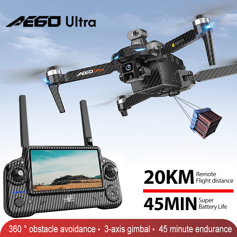 Drone Camera With Gimbal - โดรน AE60 GPS ระดับมืออาชีพ กล้อง 8K
