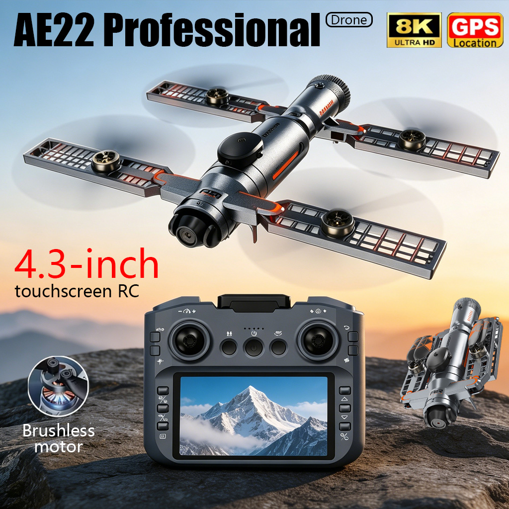 โดรนพับได้รุ่นอัพเกรด AE22 PRO - Drone Camera Waterproof บทวิจารณ์และราคา